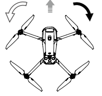 飞行器偏航示意